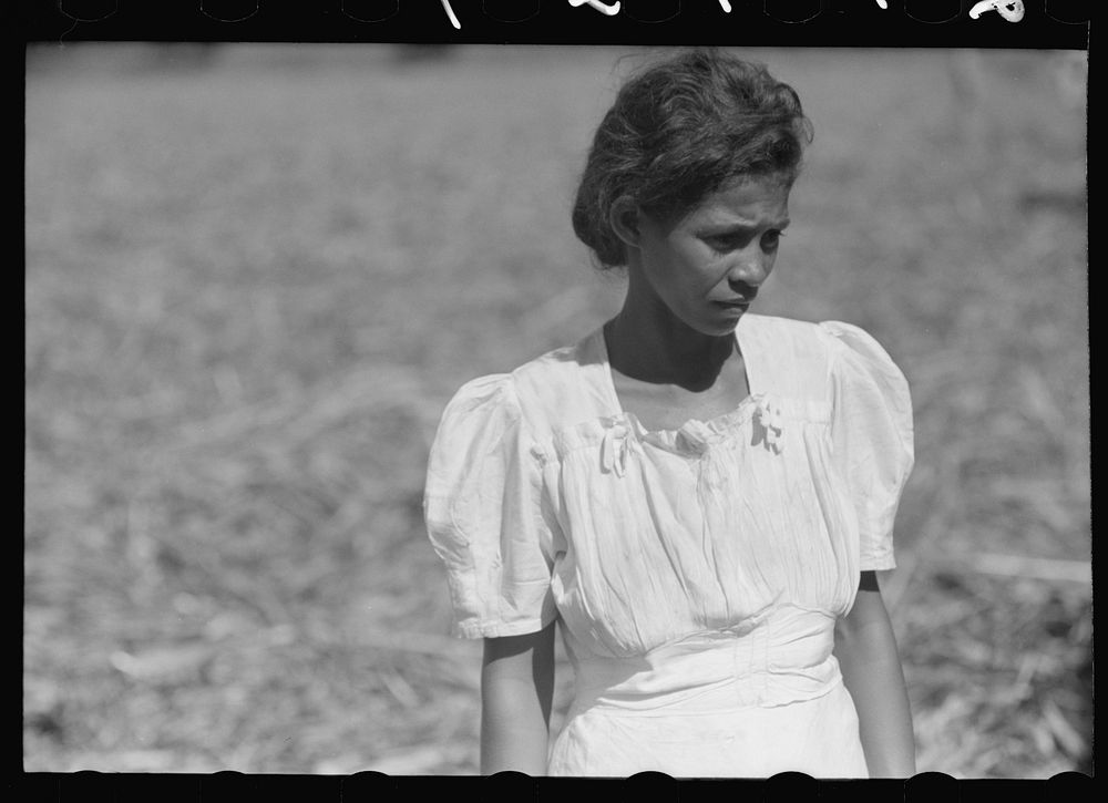 [Untitled photo, possibly related to: Wife of a farm laborer who was working in a sugar field near Guanica, Puerto Rico].…