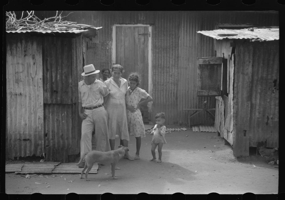 Yabucoa, Puerto Rico. In the mill village at the sugar mill. Sourced from the Library of Congress.