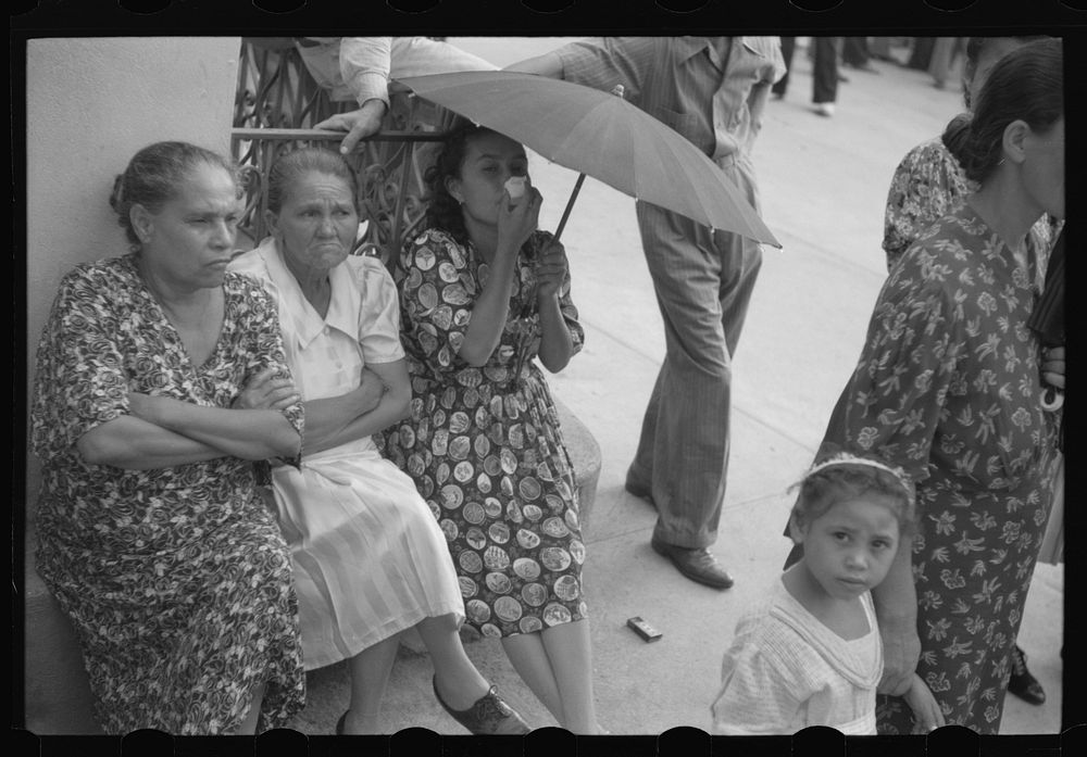 Yabucoa, Puerto Rico. At a strike meeting in the town of Yabucoa. Sourced from the Library of Congress.