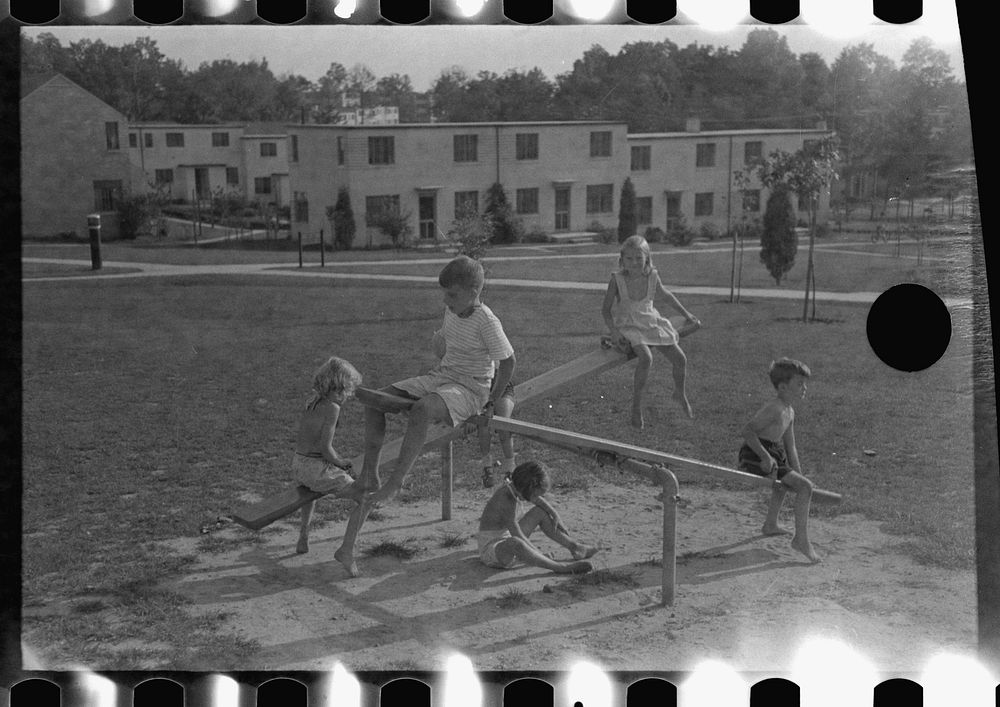 [Untitled photo, possibly related to: Children at Greenbelt, Maryland] by Marion Post Wolcott