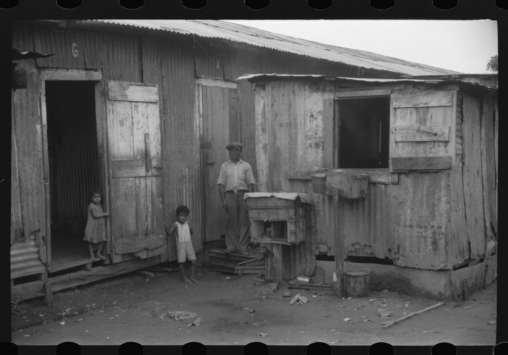 Yabucoa, Puerto Rico. In the mill village at the sugar mill. Sourced from the Library of Congress.