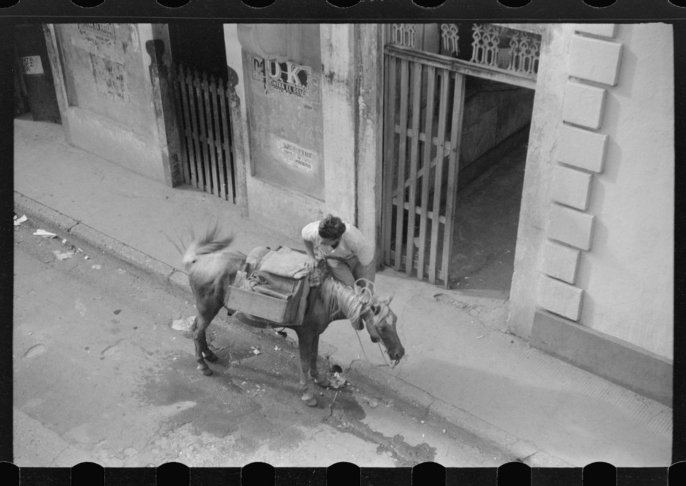 Manati, Puerto Rico. Street scene. Sourced from the Library of Congress.