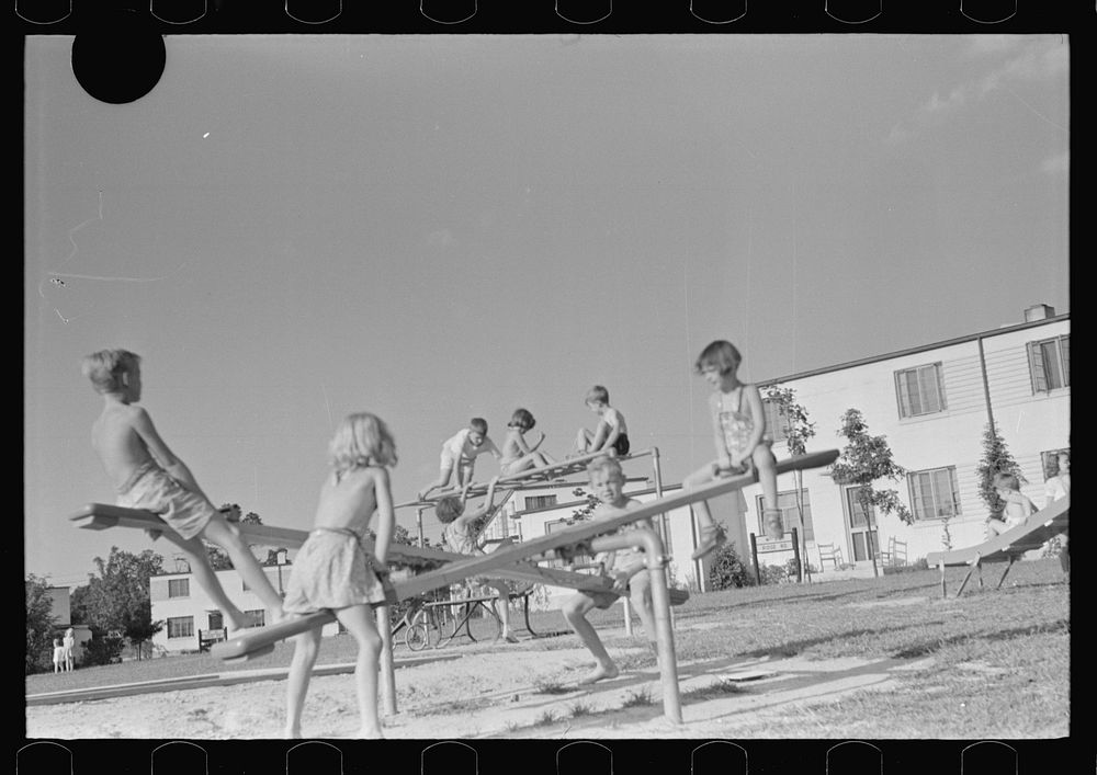 [Untitled photo, possibly related to: Children at Greenbelt, Maryland] by Marion Post Wolcott