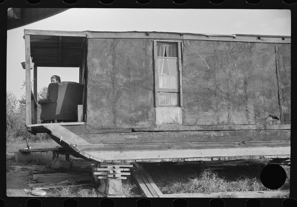 [Untitled photo, possibly related to: Closeup of riverboat house, Charleston, West Virginia]. Sourced from the Library of…