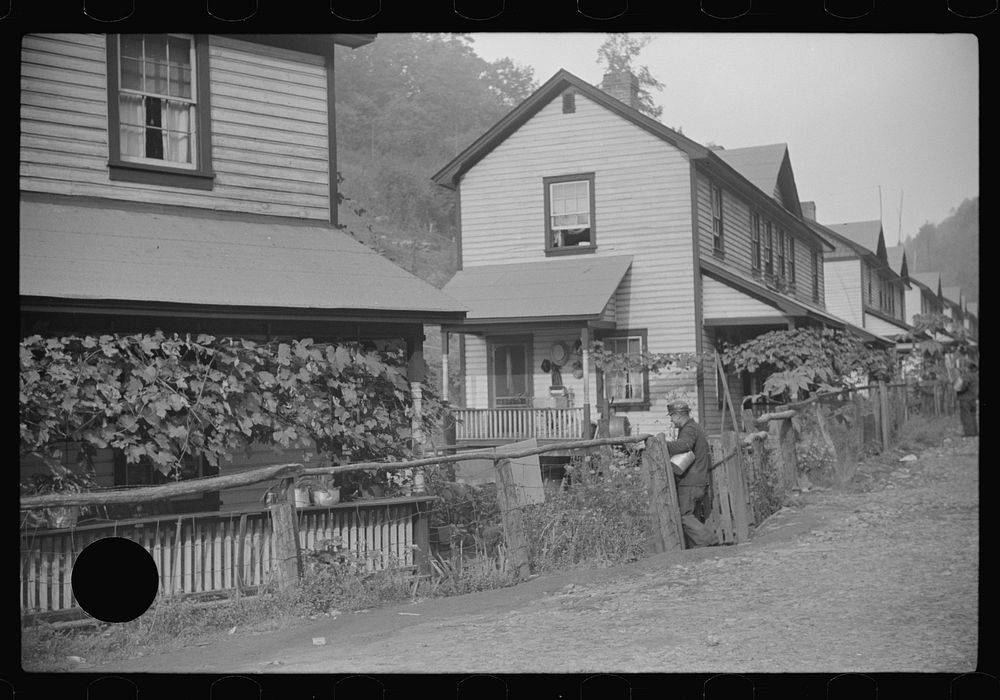 [Untitled photo, possibly related to: Company houses, coal mining town, Caples, West Virginia]. Sourced from the Library of…
