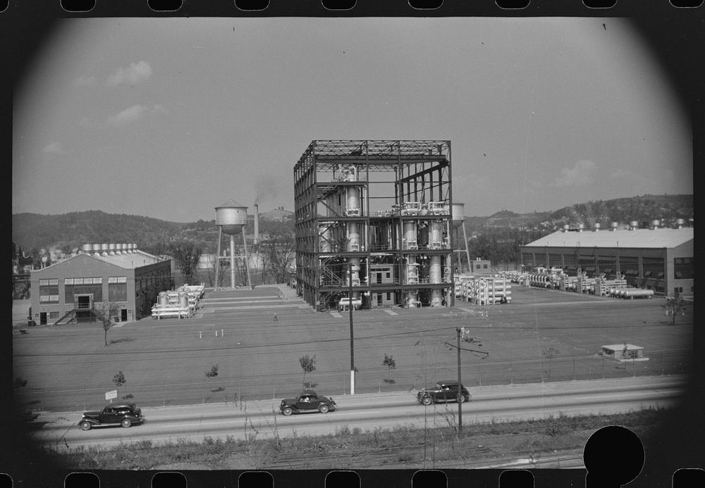 [Untitled photo, possibly related to: Charleston, West Virginia. Part of the Union Carbon and Carbide Chemicals Corporation…