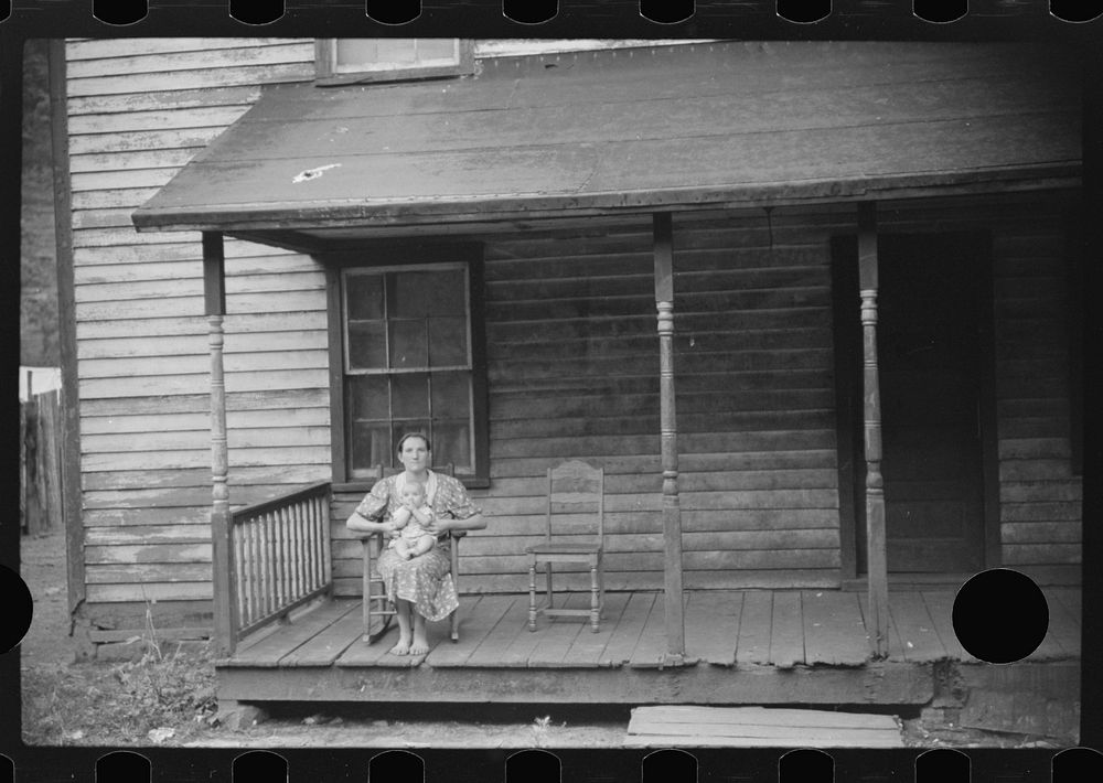 [Untitled photo, possibly related to: Coal miner's wife and child, Mohegan, West Virginia]. Sourced from the Library of…