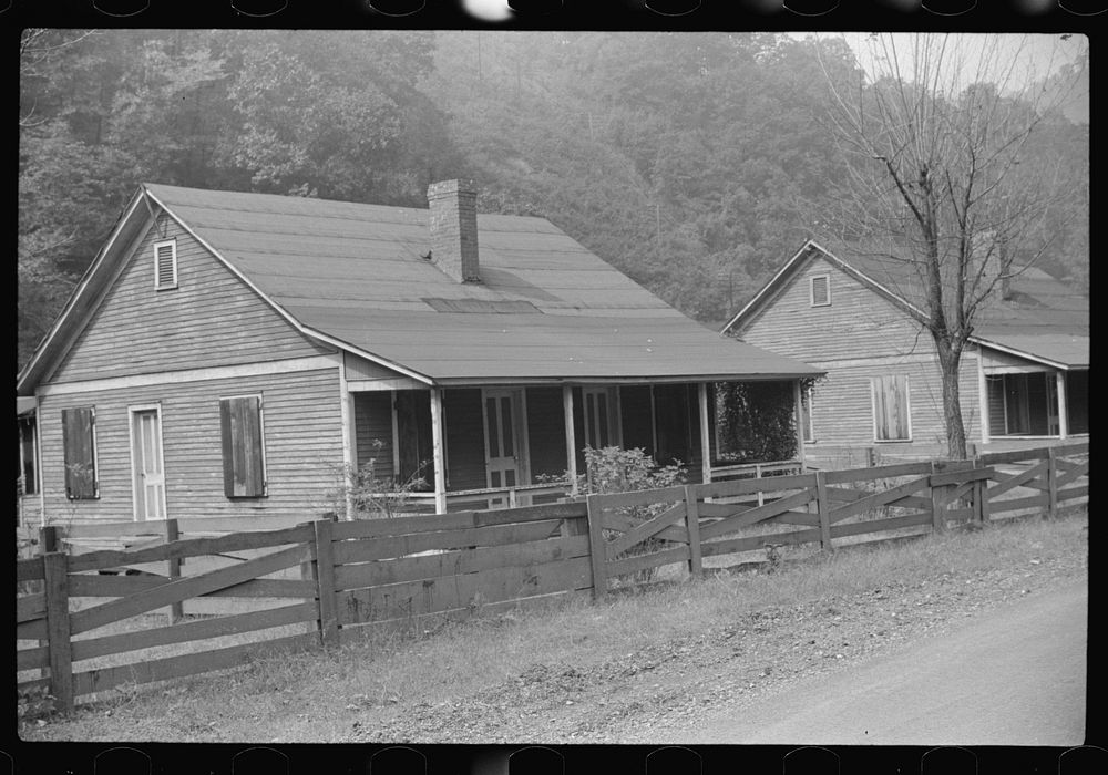 Deserted homes, mining town, Twin Branch, West Virginia. Sourced from the Library of Congress.