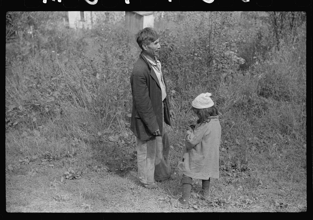 [Untitled photo, possibly related to: Mexican miner and child, Bertha Hill, West Virginia. Many Mexicans and es were brought…