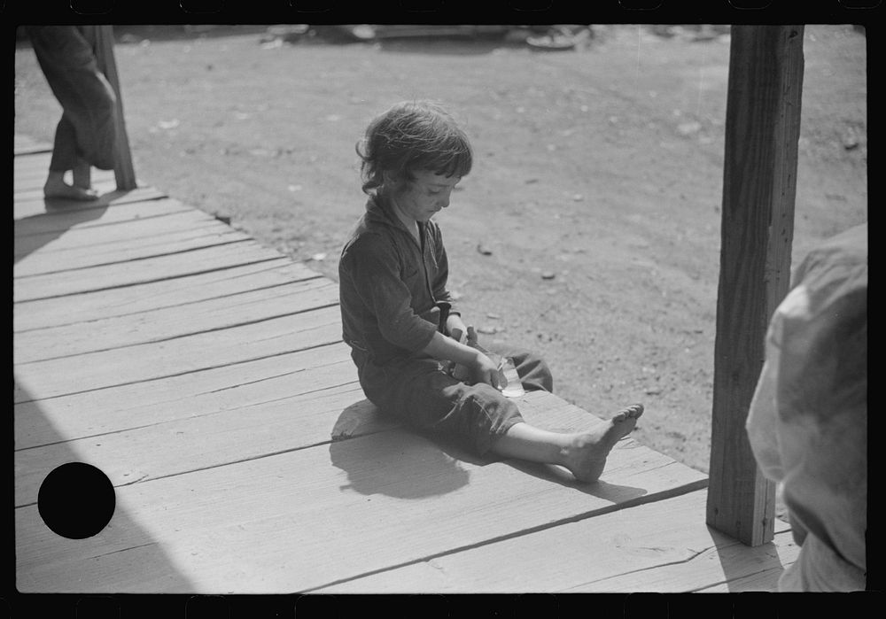 [Untitled photo, possibly related to: Miner's daughter, Jere, West Virginia]. Sourced from the Library of Congress.