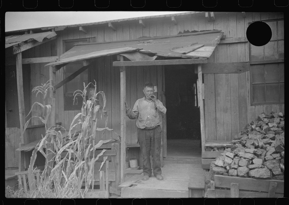 [Untitled photo, possibly related to: Section of Rosedale Mining Compnay. Shanties by the river. Scotts Run, West Virginia].…