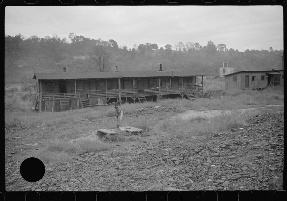 [Untitled photo, possibly related to: Coal miners' shanties by the river, West Virginia]. Sourced from the Library of…