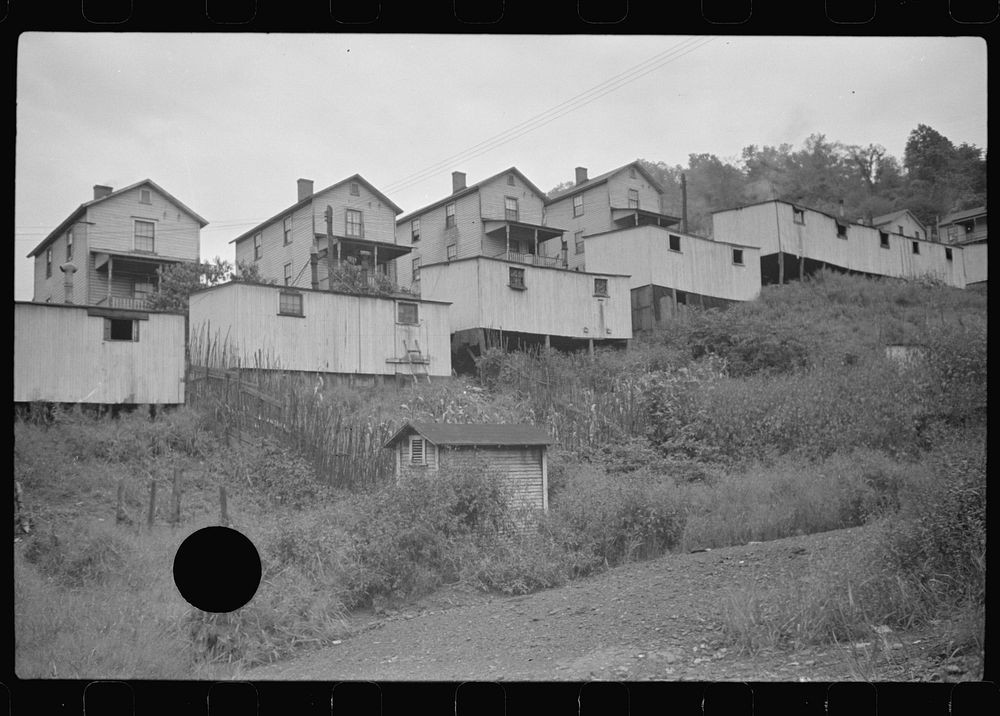 [Untitled photo, possibly related to: Company houses and shacks, Pursglove, West Virginia]. Sourced from the Library of…