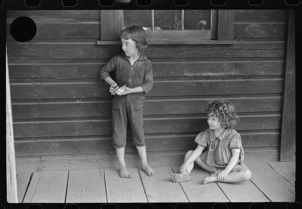 [Untitled photo, possibly related to: Coal miner's children, abandoned mining town, Jere, West Virginia]. Sourced from the…