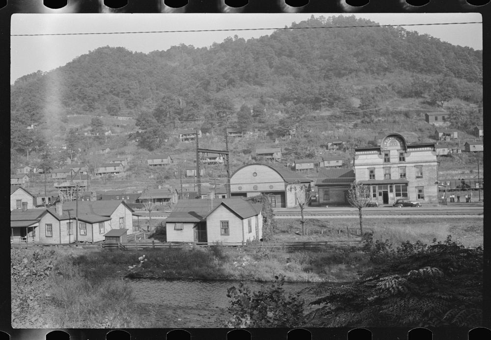 [Untitled photo, possibly related to: Coal mining town in Welch, Bluefield section of West Virginia]. Sourced from the…