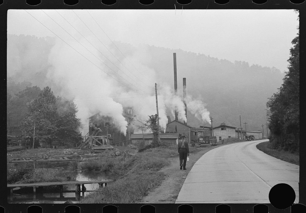 [Untitled photo, possibly related to: Morrison Gross and Company, sawmill, Erwin, West Virginia]. Sourced from the Library…