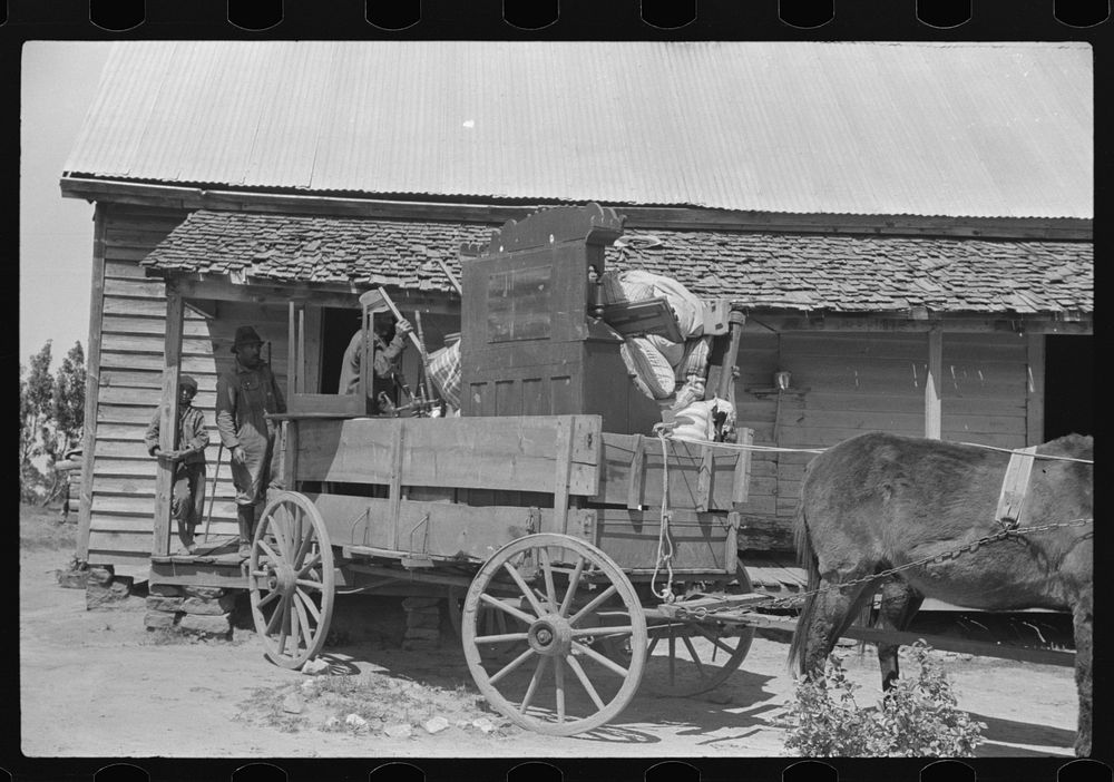  day laborer moving from one man's farm to another to get work. He wasn't needed any more by former "employer." The son of…