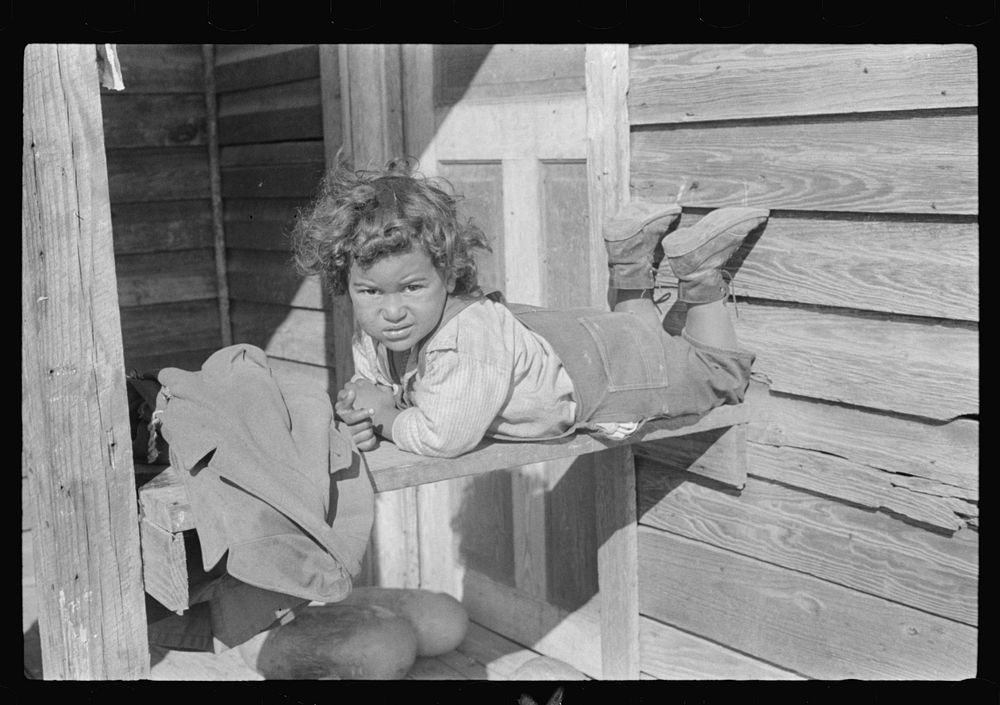 Child of mixed-breed Indian, white and , near Pembroke Farms, North Carolina. Sourced from the Library of Congress.