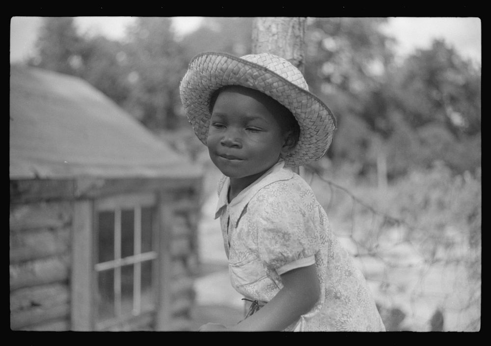 Daughter of Pauline Clyburn, rehabilitation borrower. Manning, Clarendon County, South Carolina. Sourced from the Library of…