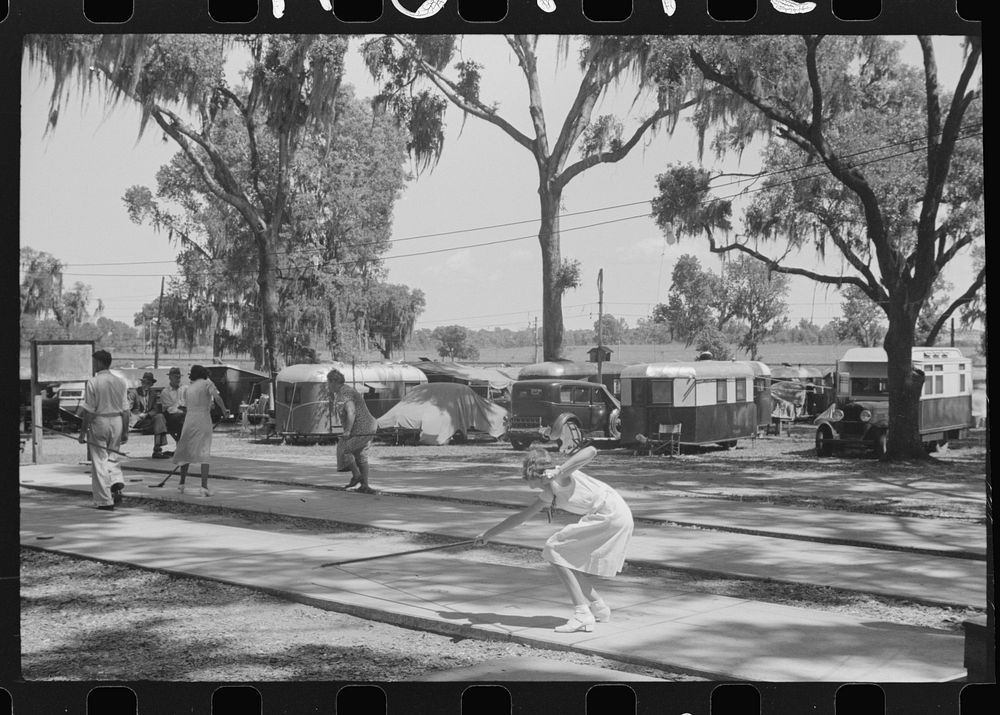 Dade City tourist camp, Florida. Sourced from the Library of Congress.