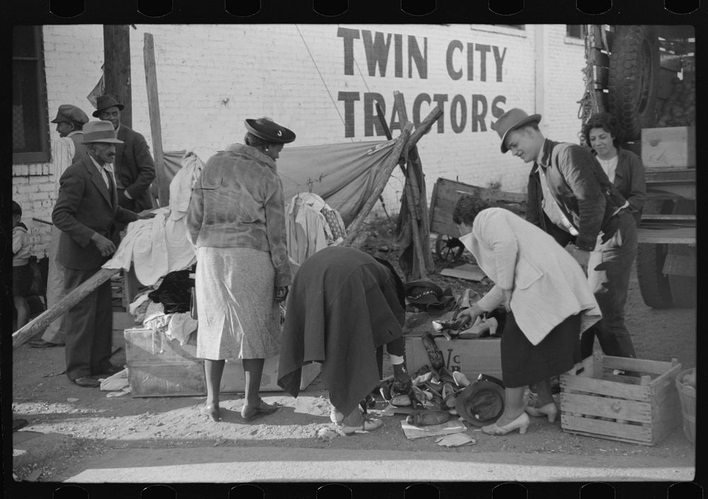 es buying secondhand clothing with the money they earned picking cotton. Clarksdale, Mississippi Delta, Mississippi. Sourced…