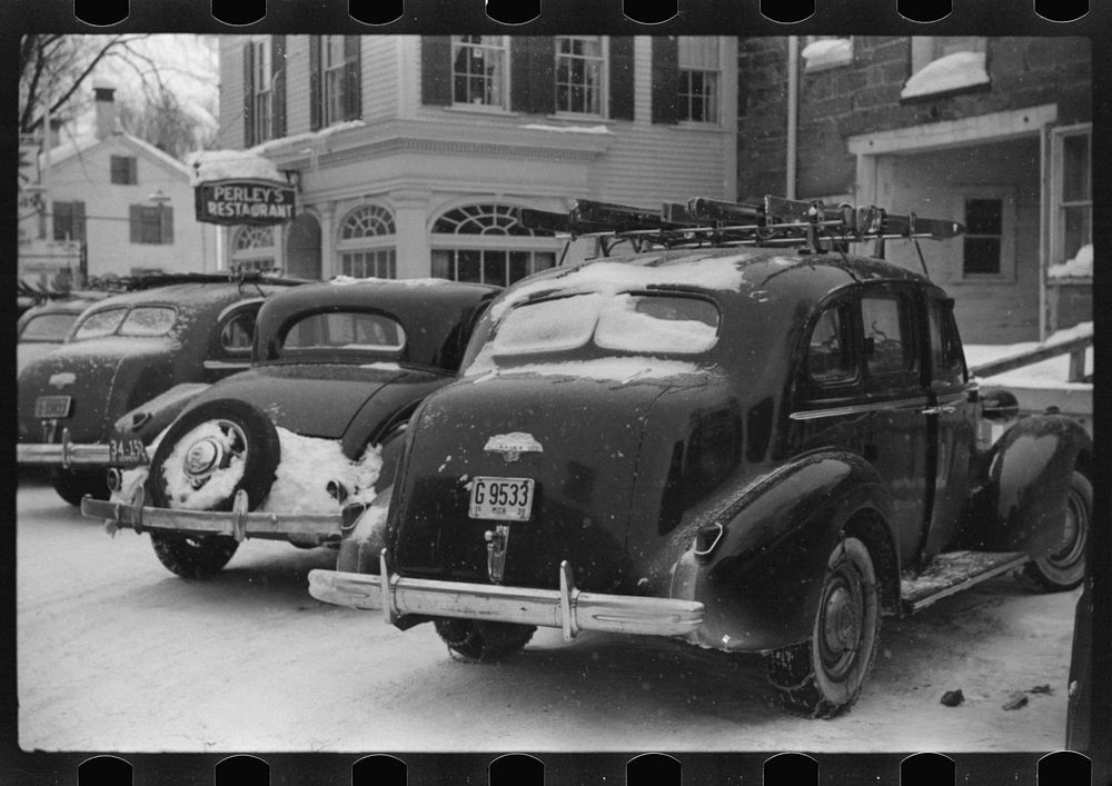 [Untitled photo, possibly related to: Woodstock, Vermont has nine ski towns and is generally very crowded with skiers on…