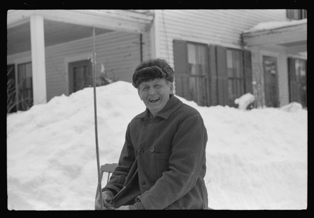 G.W. Clark, seventy-one year old farmer, has come to town on Saturday to sell butter. Woodstock, Vermont. He has always…