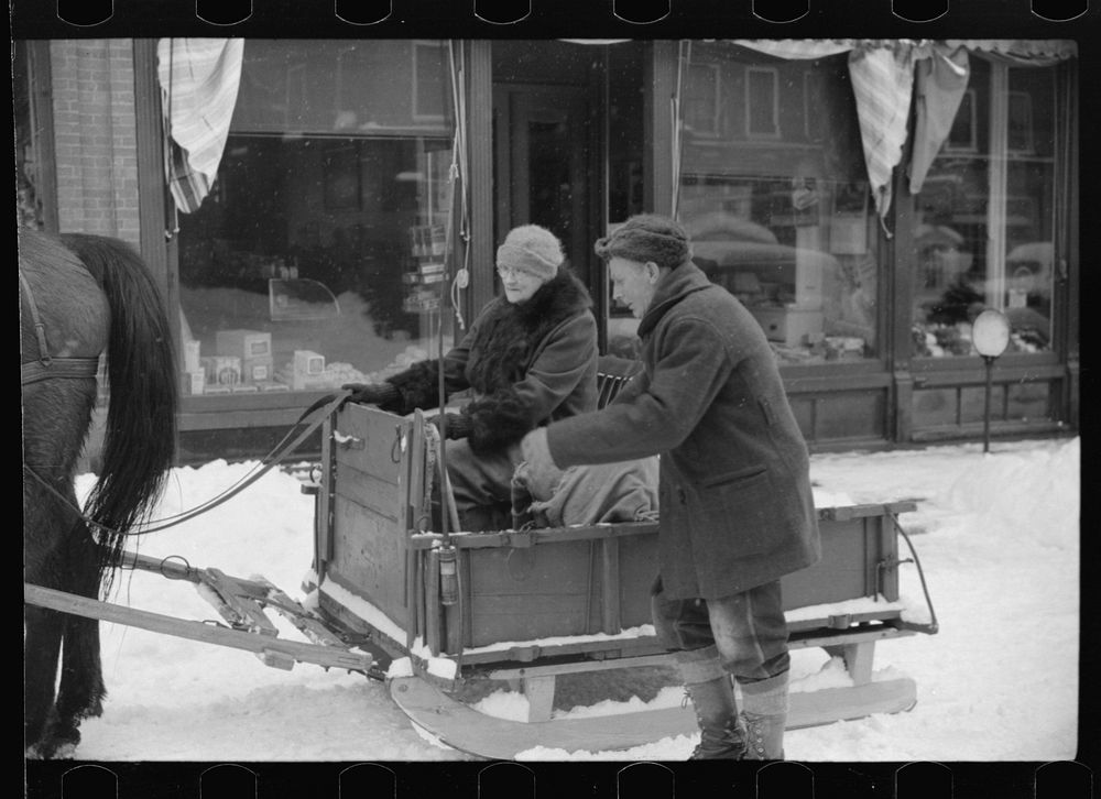 Mr. G.W. Clarke coming to town to sell butter on Saturday. Woodstock, Vermont. He is seventy-one years old and has always…