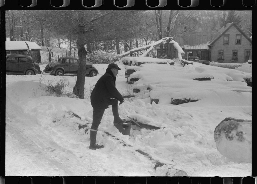 [Untitled photo, possibly related to: Timber levelled by 1938 hurricane at sawmill near Warren, New Hampshire]. Sourced from…