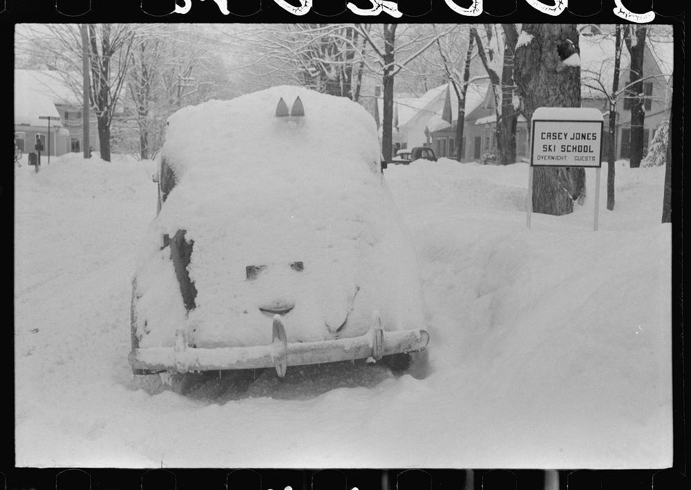 Snowed under, Woodstock, Vermont. Sourced from the Library of Congress.