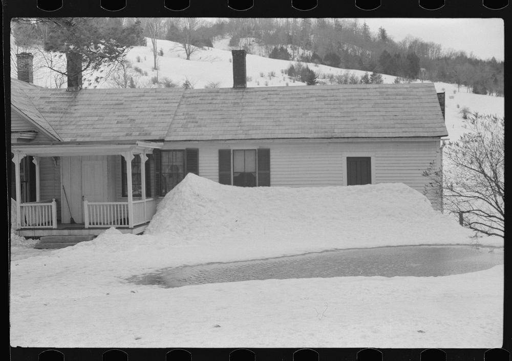 Thaw near Woodstock, Vermont. Sourced from the Library of Congress.