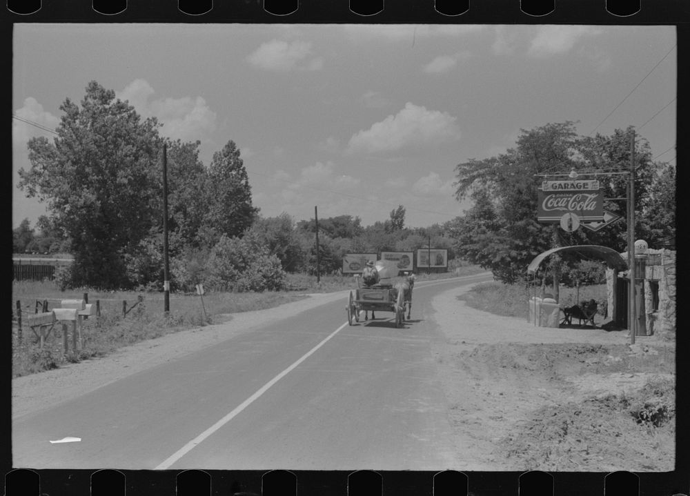 [Untitled photo, possibly related to: Going to town on Saturday near Lawrenceburg, Kentucky]. Sourced from the Library of…