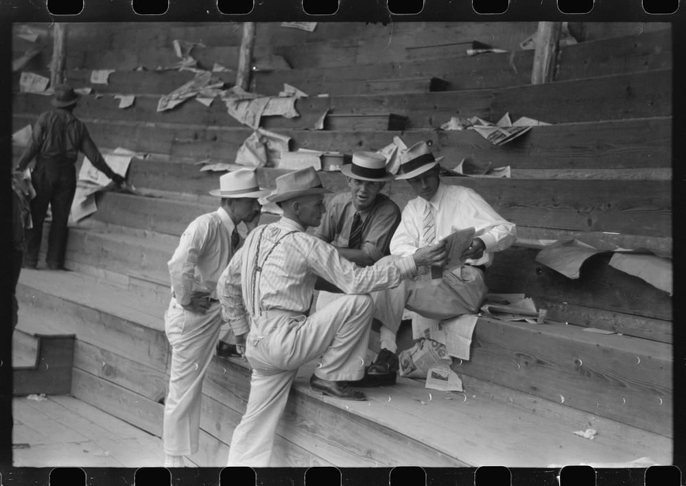 Spectators at Shelby County Horse Show and Fair, Shelbyville, Kentucky. Sourced from the Library of Congress.