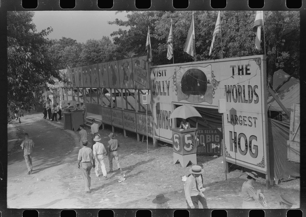 [Untitled photo, possibly related to: Midway and carnival, Shelby County Fair and Horse Show, Shelbyville, Kentucky].…
