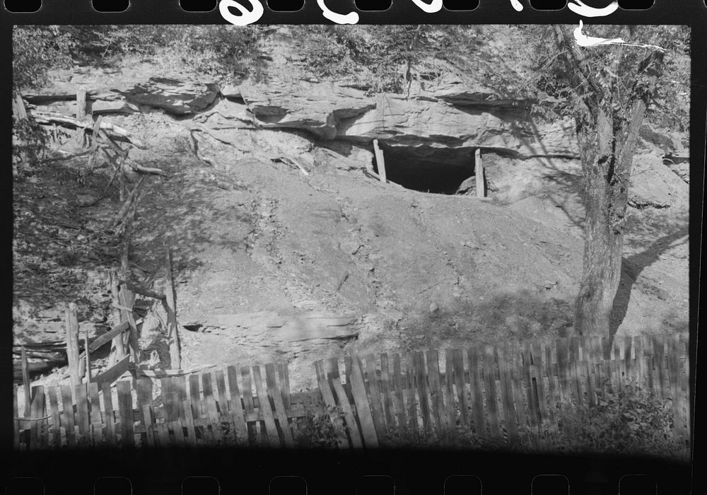 [Untitled photo, possibly related to: Mountain families in Kentucky "raise" their own coal in the backyard along roadsides.…