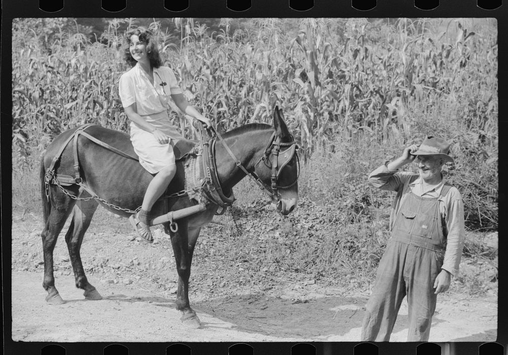[Untitled photo, possibly related to: Mountain woman on porch near Burton's Fork, Kentucky River, near Jackson, Kentucky].…