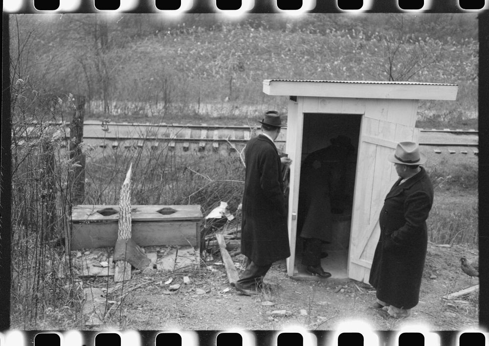 [Untitled photo, possibly related to: Dr. R.B. Fulks, county health officer, John E. Hale, contractor and builder of…