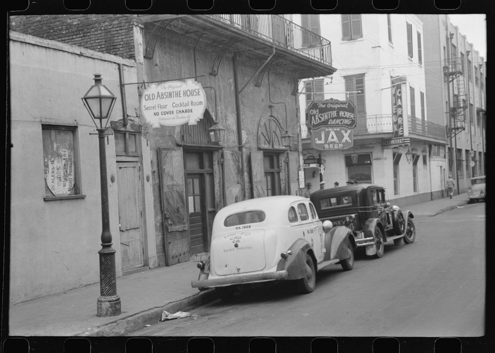 Old buildings in New Orleans, Louisiana. Sourced from the Library of Congress.
