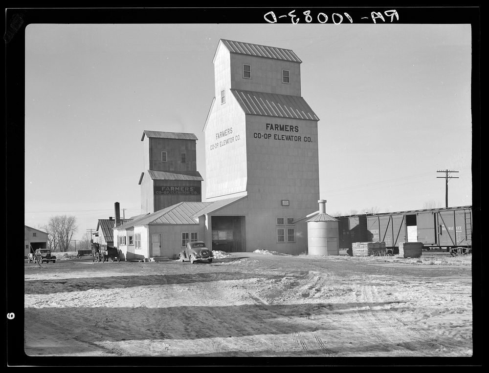 Farmers' cooperative elevator at Ruthven, Iowa. This is very successful and is run on stock share basis by Russell Lee
