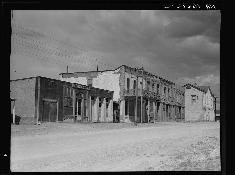 Scene in Tombstone, Arizona. Once a thriving mining town. Sourced from the Library of Congress.