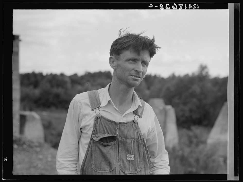 Man who worked in Fullerton, Louisiana lumber mill for fifteen years. He is now left stranded in the cut-over area. Sourced…