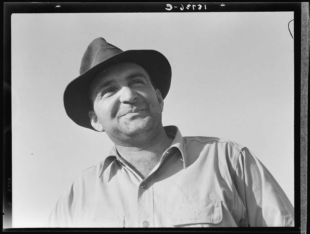 November 17, 1938. Near Stockton, California. One of six successful applicants out of seventy-five. Purchasing farm under…