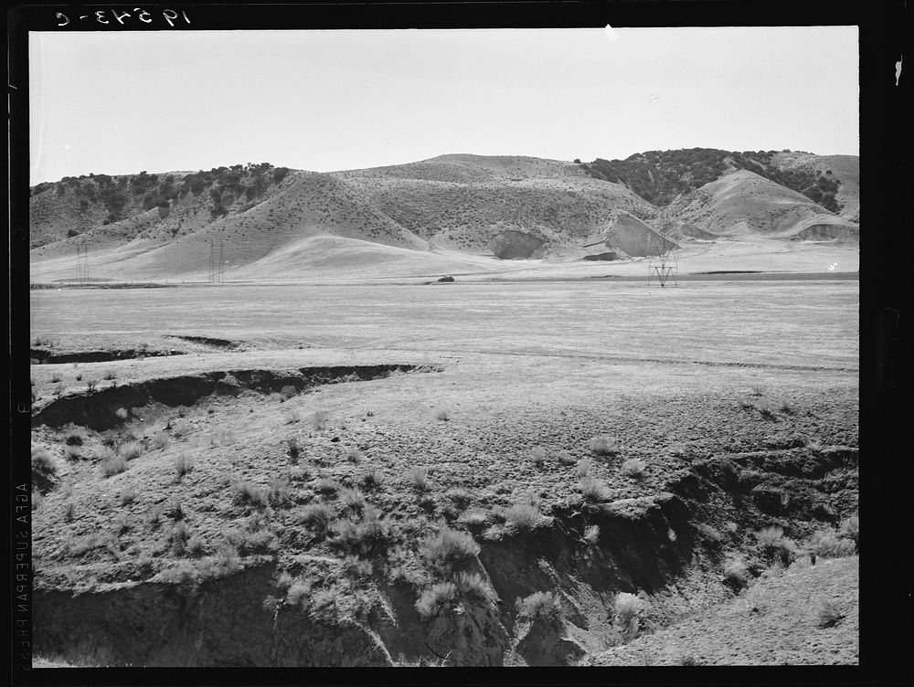[Untitled photo, possibly related to: U.S. 99. On ridge over Tehachapi Mountains. Heavy truck route between Los Angeles and…