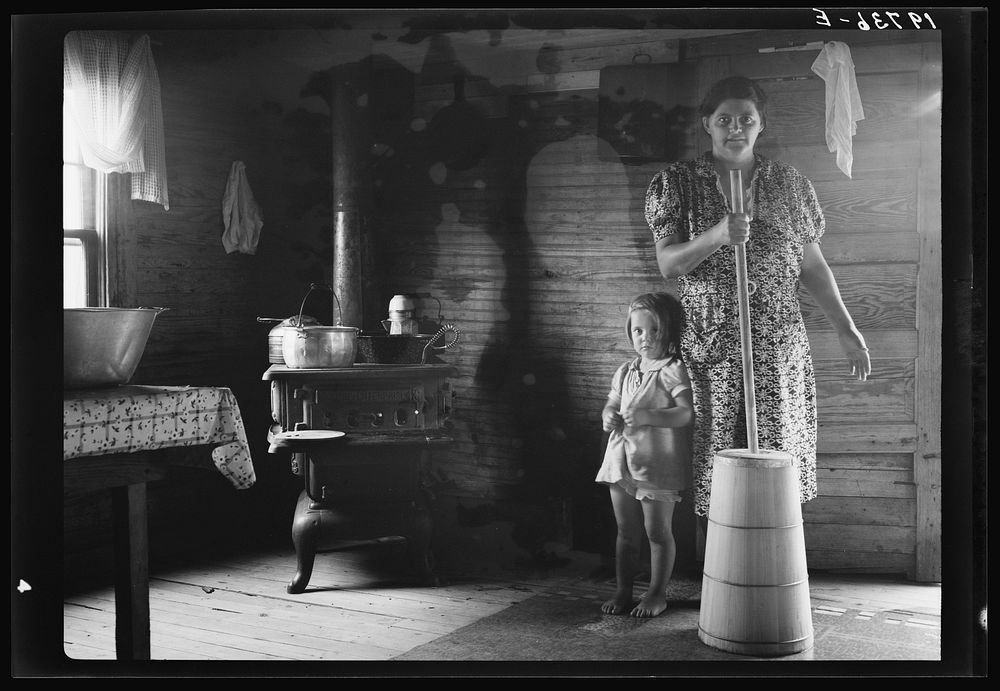 [Untitled photo, possibly related to: Corner of kitchen. Home of tobacco sharecropper. Person County, North Carolina] by…