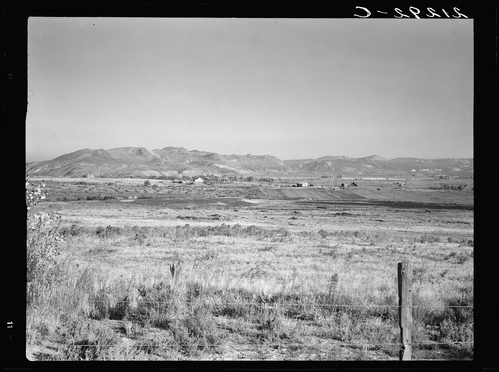 View of the valley from Dazey farm. Homedale district, Malheur County, Oregon. See general caption number 66. Sourced from…