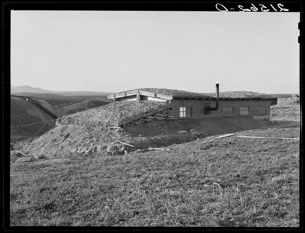 The Daugherty home. Warm Springs district, Malheur County, Oregon. General caption 74. Sourced from the Library of Congress.