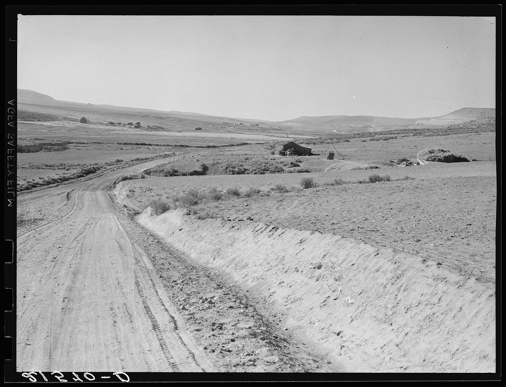 [Untitled photo, possibly related to: Entering Cow Hollow region in which practically all are FSA (Farm Security…