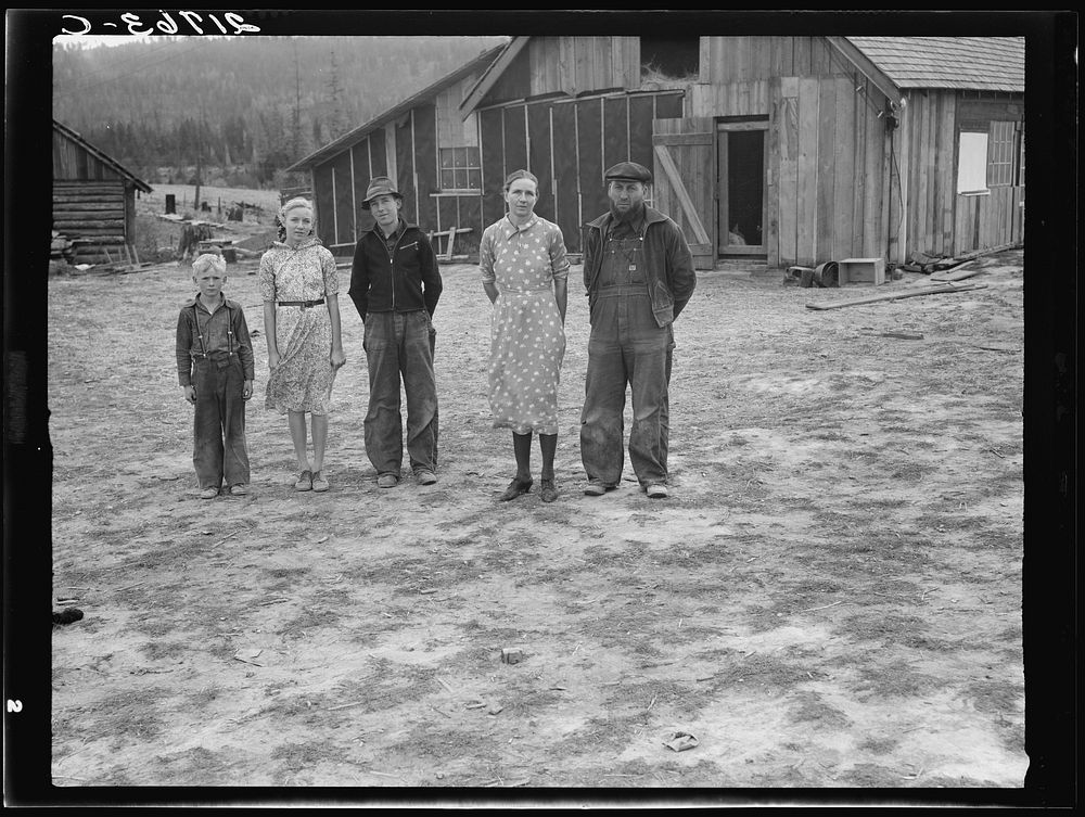 [Untitled photo, possibly related to: The Unruf family. Boundary County, Idaho. See general caption 52]. Sourced from the…