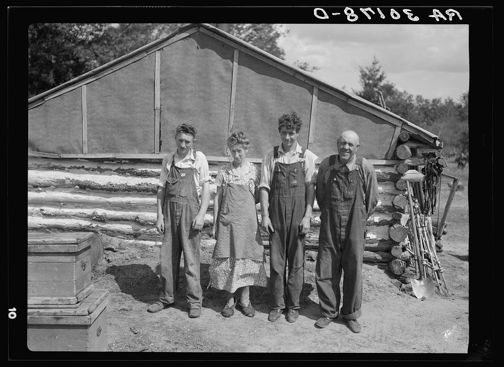 The Hale family near Black River Falls, Wisconsin by Russell Lee