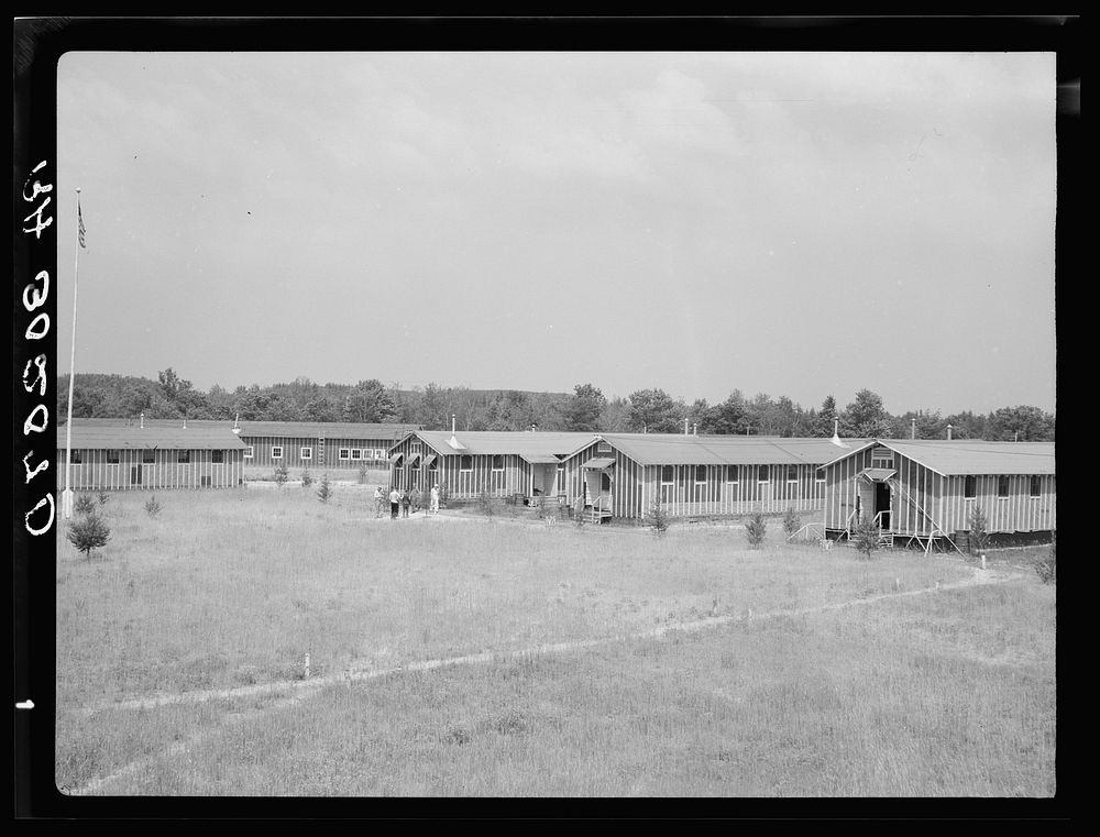 The work camp on the resettlement land use project near Black River Falls, Wisconsin by Russell Lee